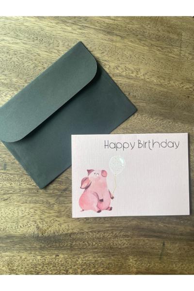 Happy Birthday Piggy Card